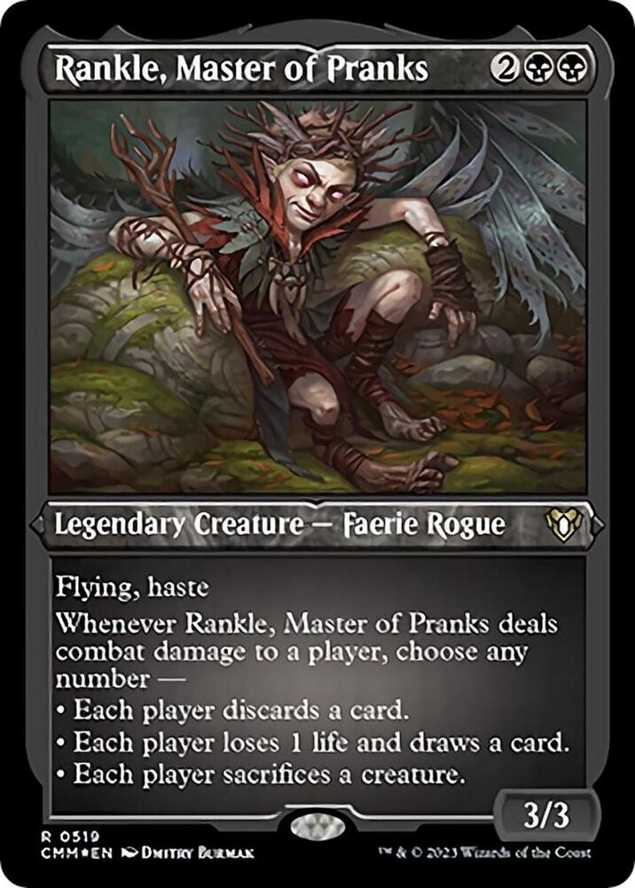 Rankle, Master of Pranks (Foil Etched) 519 card from Commander Masters