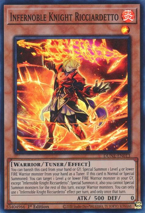 Infernoble Knight Ricciardetto DUNE-EN013 card from Duelist Nexus