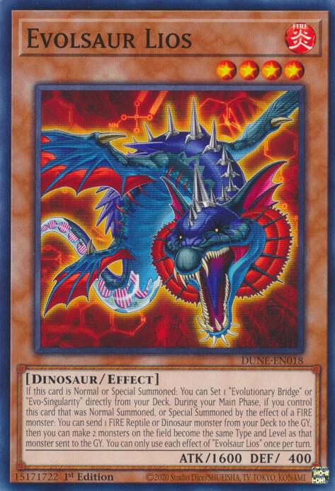Evolsaur Lios DUNE-EN018 card from Duelist Nexus