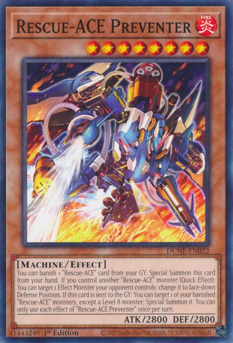 Rescue-ACE Preventer DUNE-EN022 card from Duelist Nexus