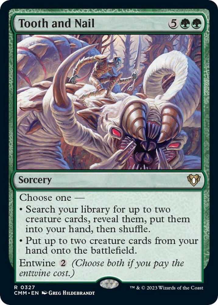 Tooth and Nail 327 card from Commander Masters