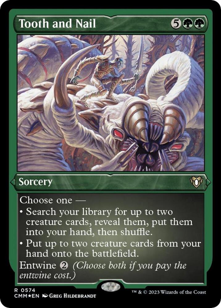 Tooth and Nail (Foil Etched) 574 card from Commander Masters
