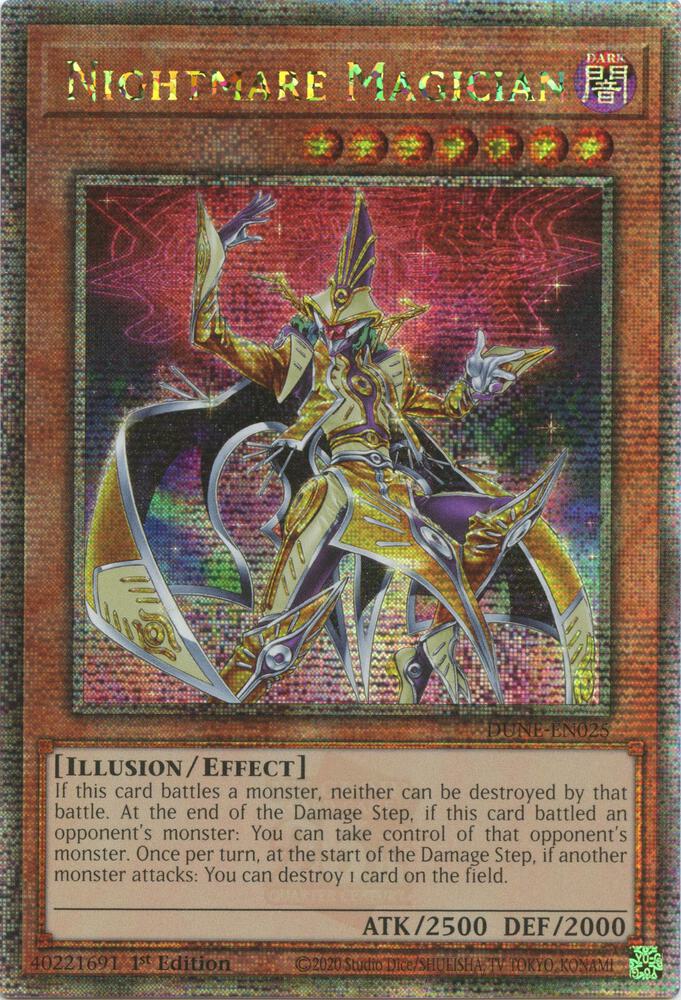 Nightmare Magician (Quarter Century Secret Rare) DUNE-EN025 card from Duelist Nexus