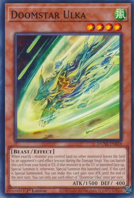 Doomstar Ulka DUNE-EN028 card from Duelist Nexus