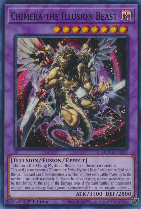 Chimera the Illusion Beast DUNE-EN034 card from Duelist Nexus
