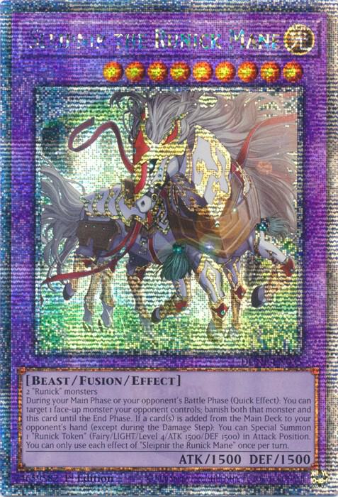 Sleipnir the Runick Mane (Quarter Century Secret Rare) DUNE-EN035 card from Duelist Nexus