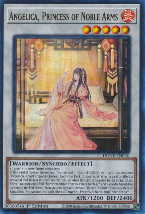 Angelica, Princess of Noble Arms DUNE-EN040 card from Duelist Nexus