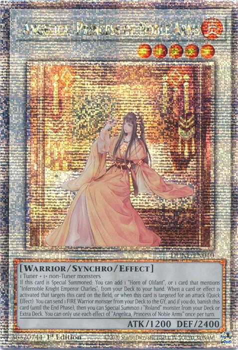 Angelica, Princess of Noble Arms (Quarter Century Secret Rare) DUNE-EN040 card from Duelist Nexus