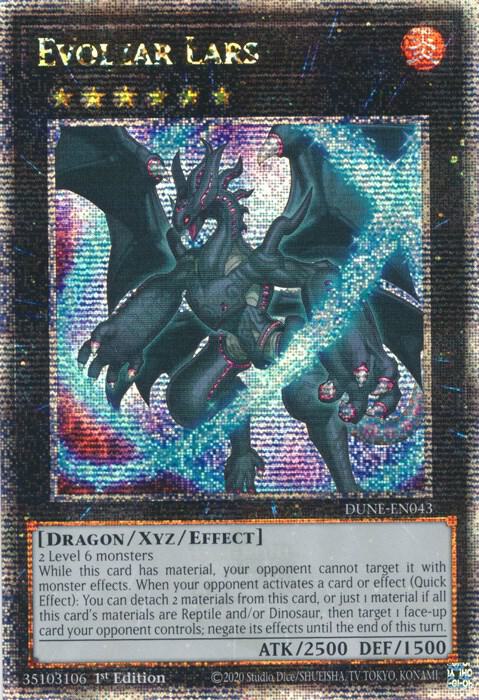 Evolzar Lars (Quarter Century Secret Rare) DUNE-EN043 card from Duelist Nexus