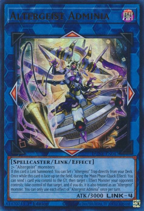 Altergeist Adminia DUNE-EN047 card from Duelist Nexus