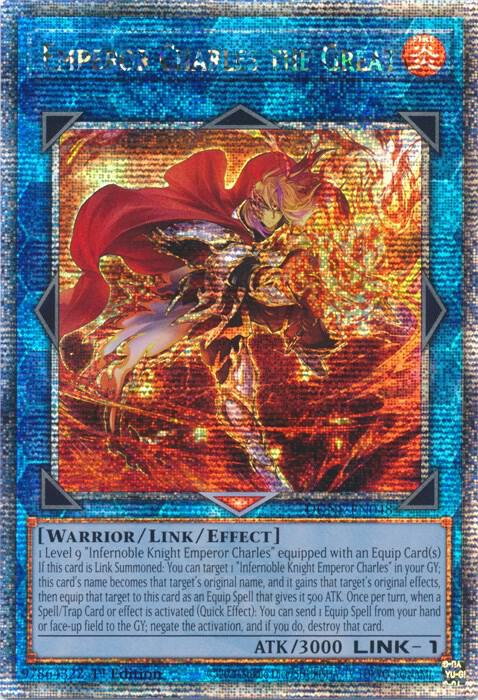 Emperor Charles the Great (Quarter Century Secret Rare) DUNE-EN048 card from Duelist Nexus