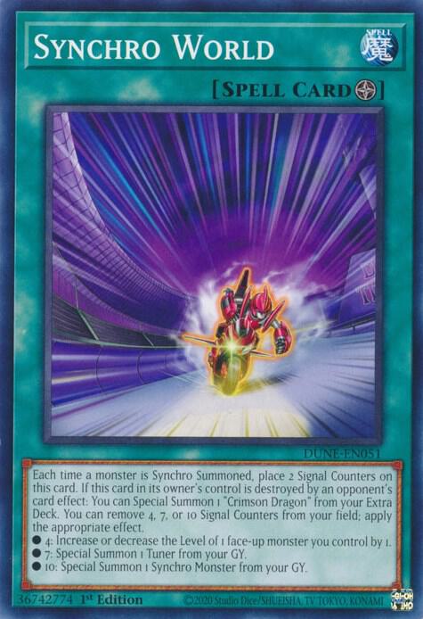 Synchro World DUNE-EN051 card from Duelist Nexus