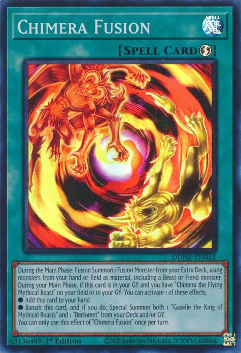 Chimera Fusion DUNE-EN052 card from Duelist Nexus