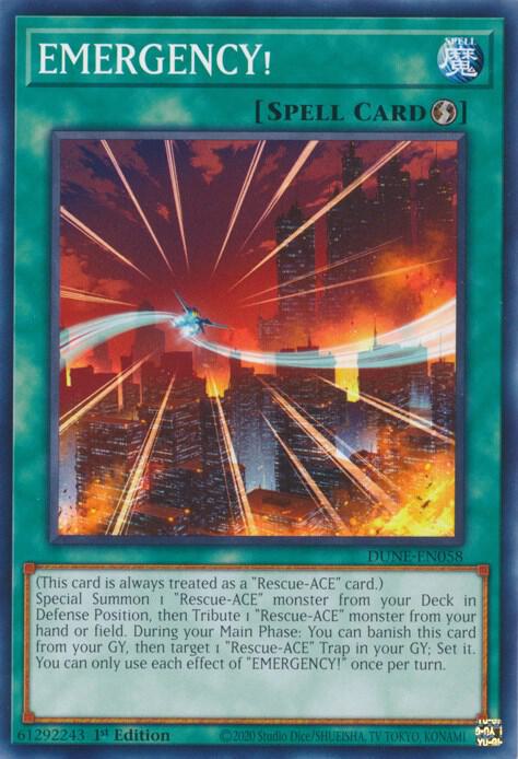 EMERGENCY! DUNE-EN058 card from Duelist Nexus