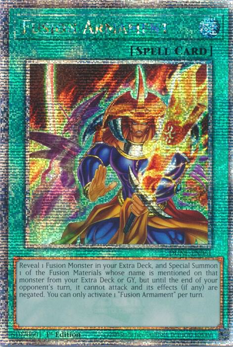 Fusion Armament (Quarter Century Secret Rare) DUNE-EN061 card from Duelist Nexus