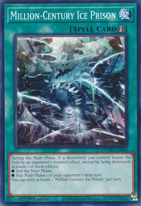 Million-Century Ice Prison DUNE-EN066 card from Duelist Nexus