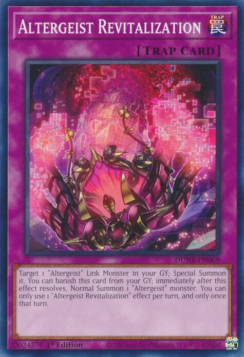 Altergeist Revitalization DUNE-EN069 card from Duelist Nexus