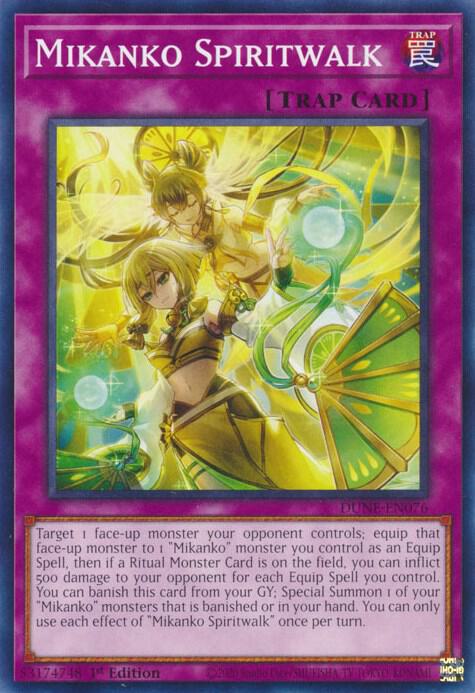 Mikanko Spiritwalk DUNE-EN076 card from Duelist Nexus