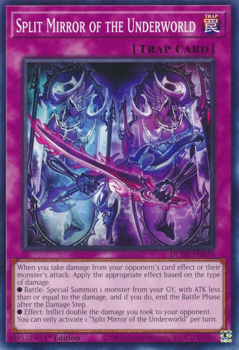 Split Mirror of the Underworld DUNE-EN079 card from Duelist Nexus