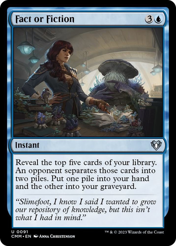 Fact or Fiction 91 card from Commander Masters