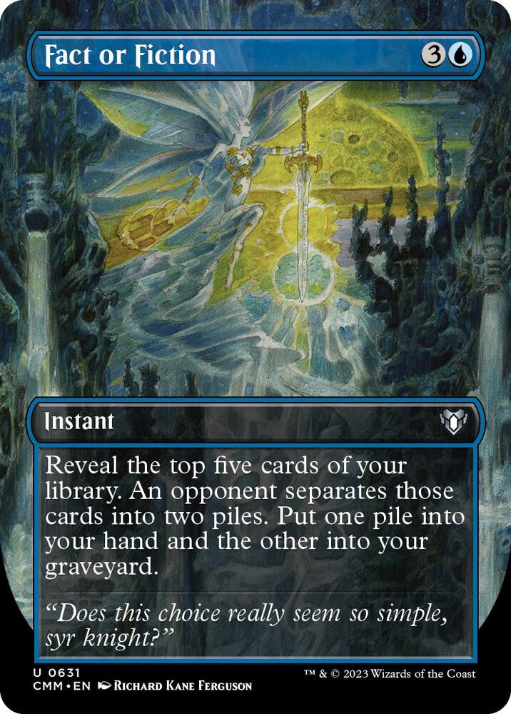 Fact or Fiction (Borderless) 631 card from Commander Masters