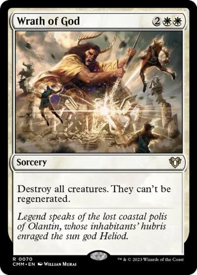 Wrath of God 70 card from Commander Masters