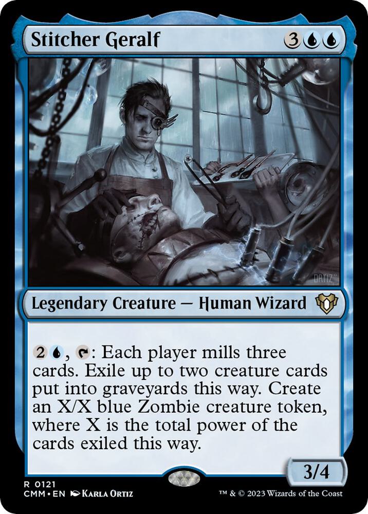 Stitcher Geralf 121 card from Commander Masters