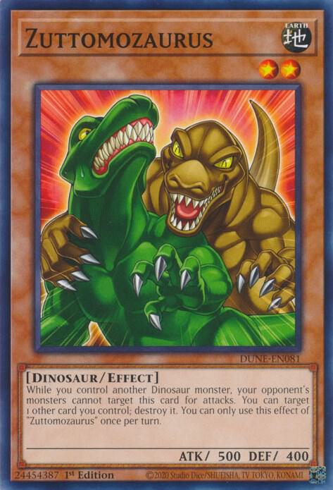 Zuttomozaurus DUNE-EN081 card from Duelist Nexus