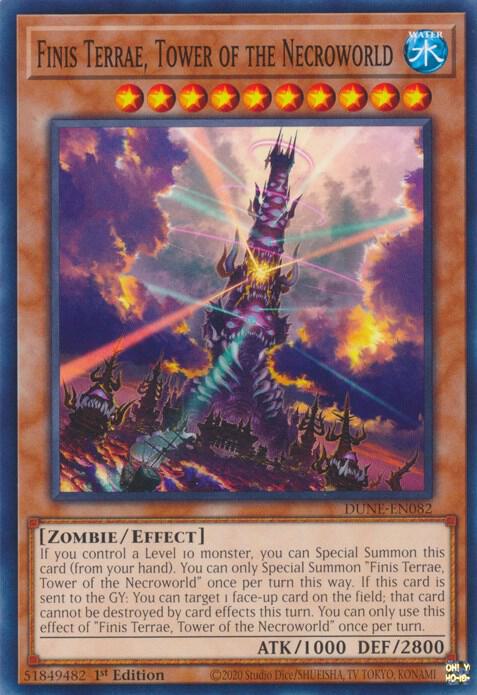 Finis Terrae, Tower of the Necroworld DUNE-EN082 card from Duelist Nexus