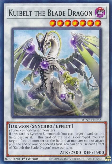 Kuibelt the Blade Dragon DUNE-EN083 card from Duelist Nexus