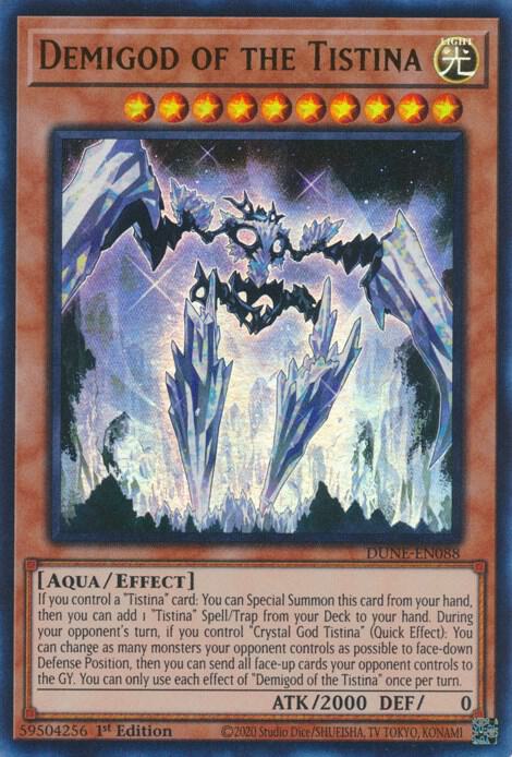 Demigod of the Tistina DUNE-EN088 card from Duelist Nexus
