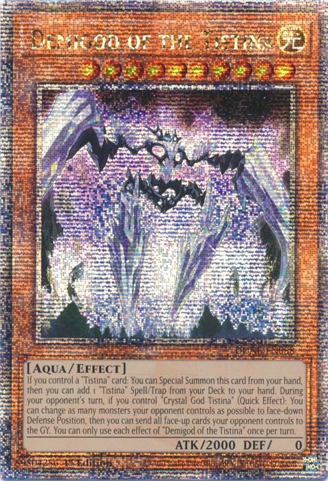 Demigod of the Tistina (Quarter Century Secret Rare) DUNE-EN088 card from Duelist Nexus