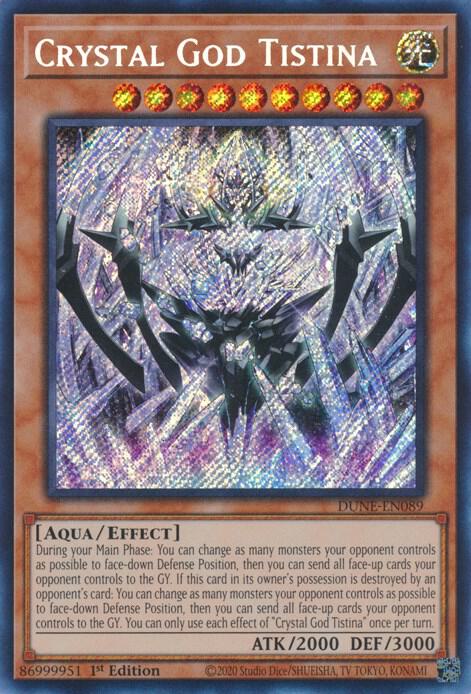 Crystal God Tistina DUNE-EN089 card from Duelist Nexus