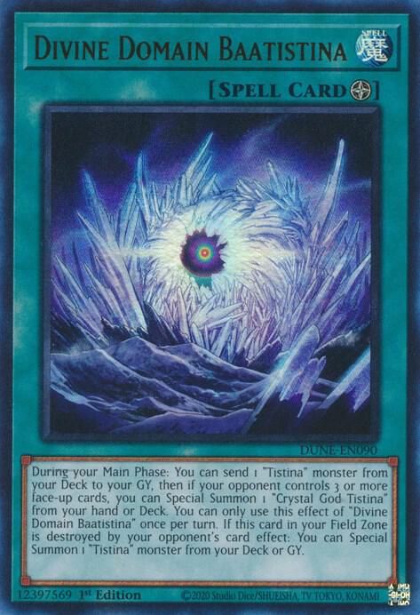 Divine Domain Baatistina DUNE-EN090 card from Duelist Nexus