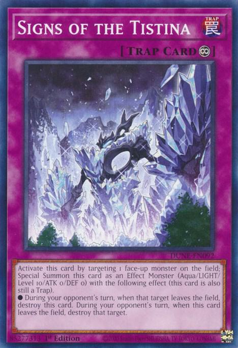 Signs of the Tistina DUNE-EN092 card from Duelist Nexus
