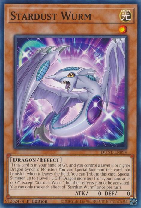Stardust Wurm DUNE-EN094 card from Duelist Nexus