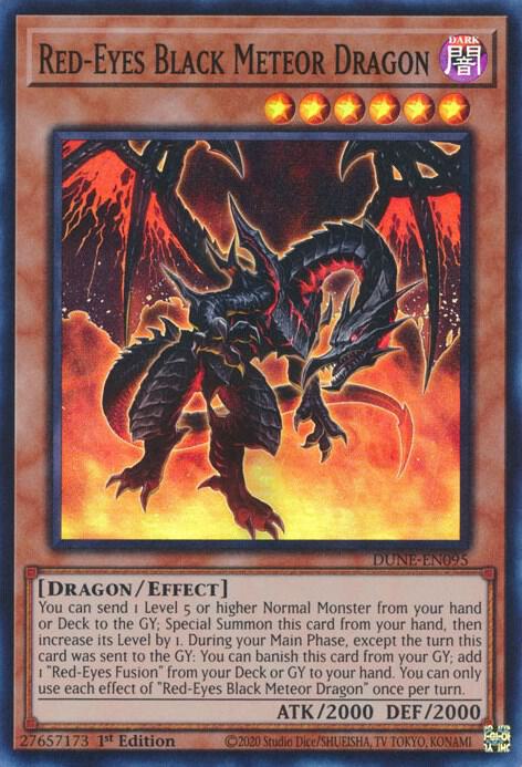 Red-Eyes Black Meteor Dragon DUNE-EN095 card from Duelist Nexus