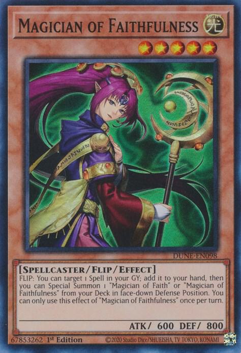 Magician of Faithfulness DUNE-EN098 card from Duelist Nexus