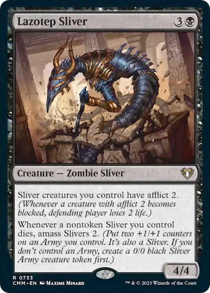 Lazotep Sliver 733 card from Commander Masters
