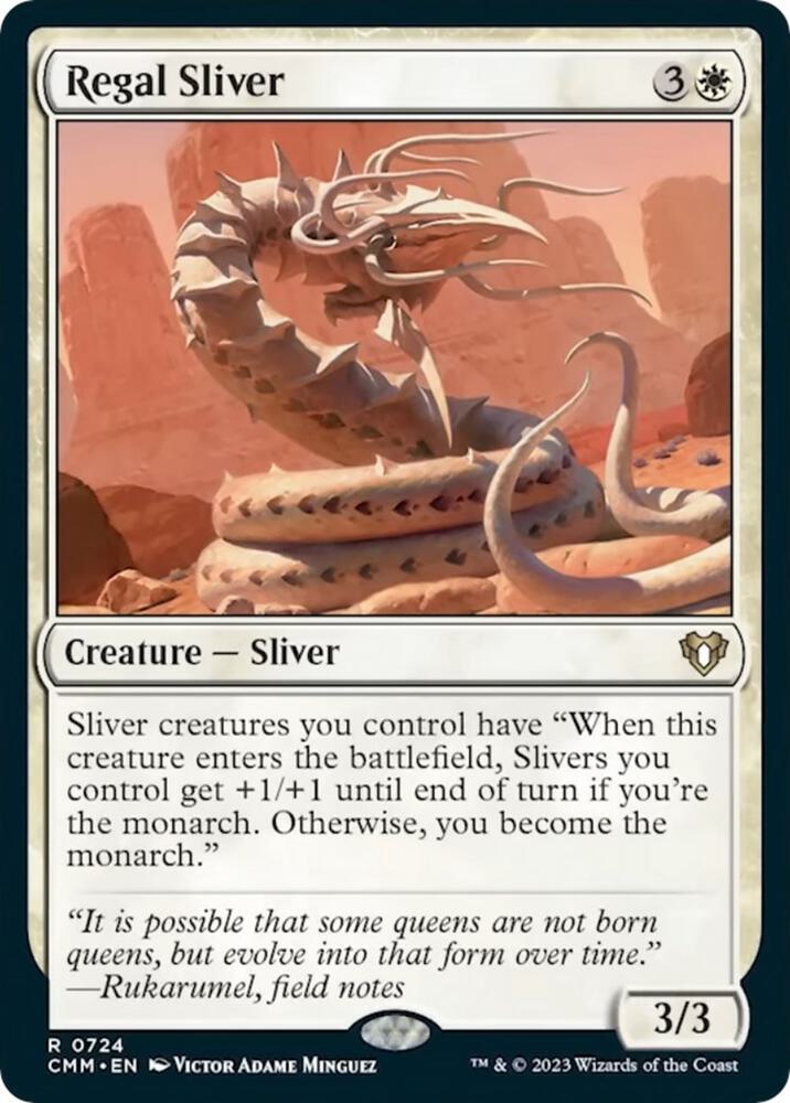 Regal Sliver 724 card from Commander Masters