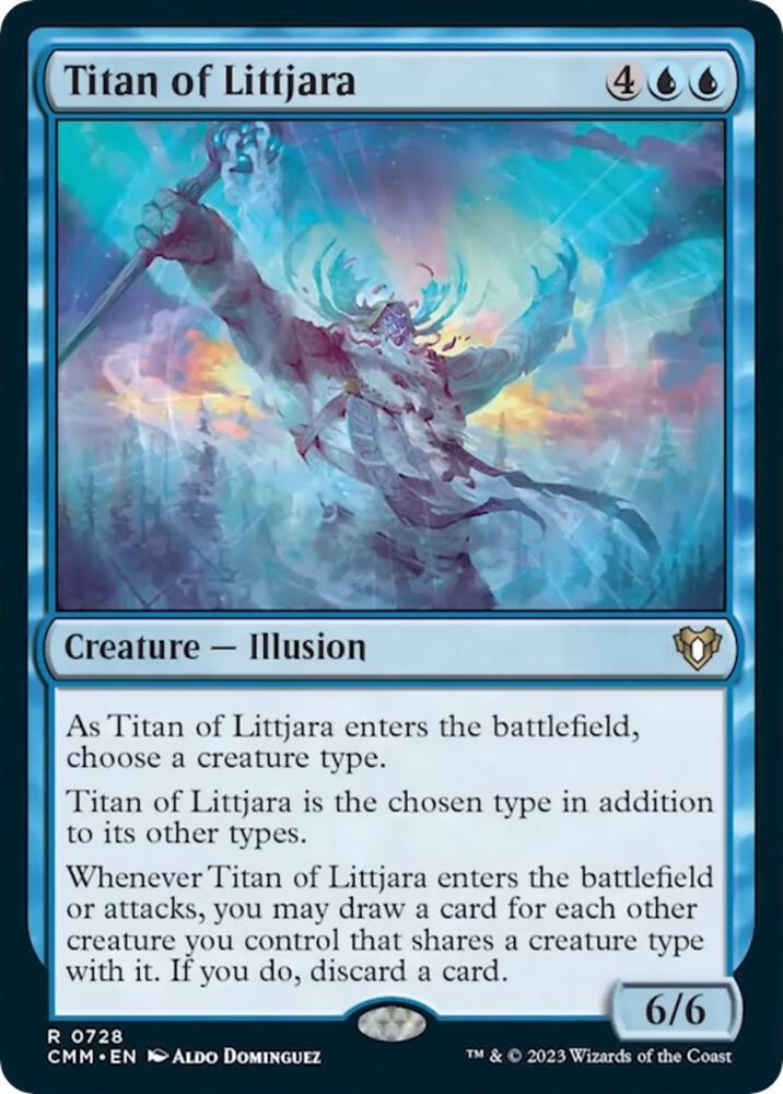 Titan of Littjara 728 card from Commander Masters