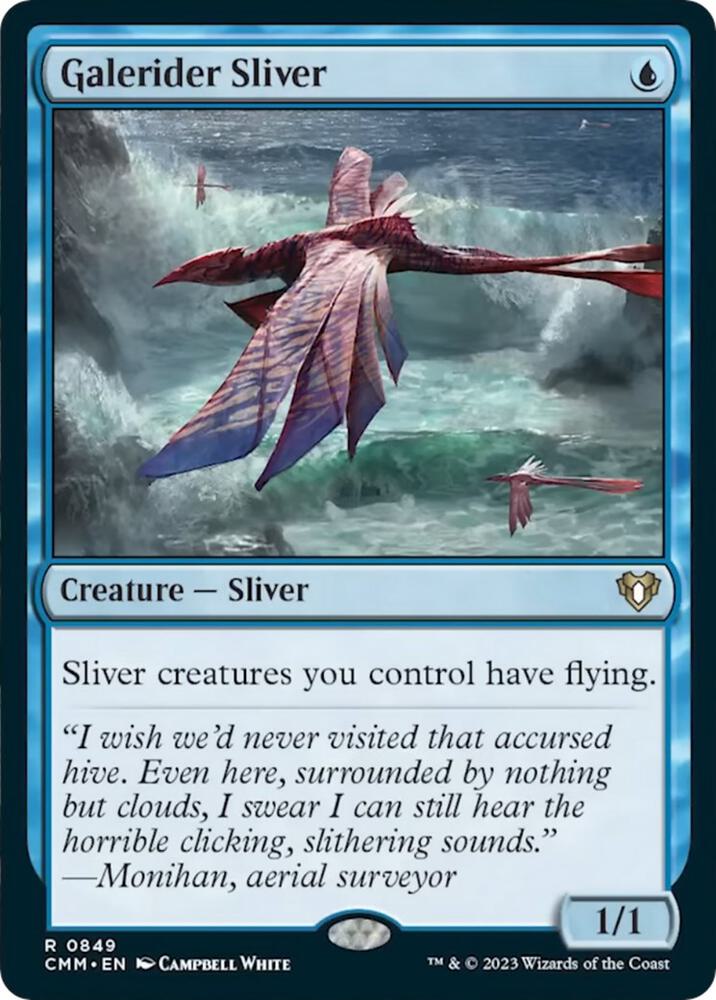 Galerider Sliver 849 card from Commander Masters
