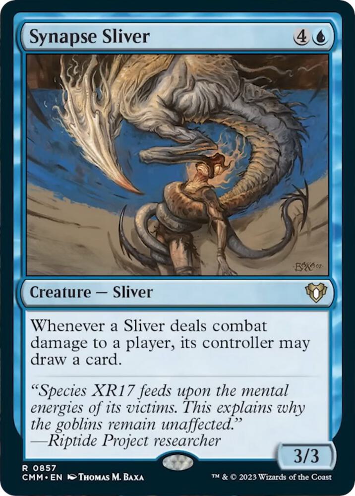 Synapse Sliver 857 card from Commander Masters