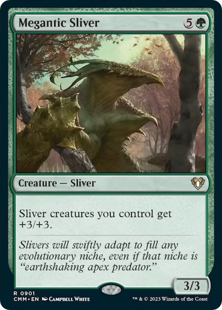 Megantic Sliver 901 card from Commander Masters