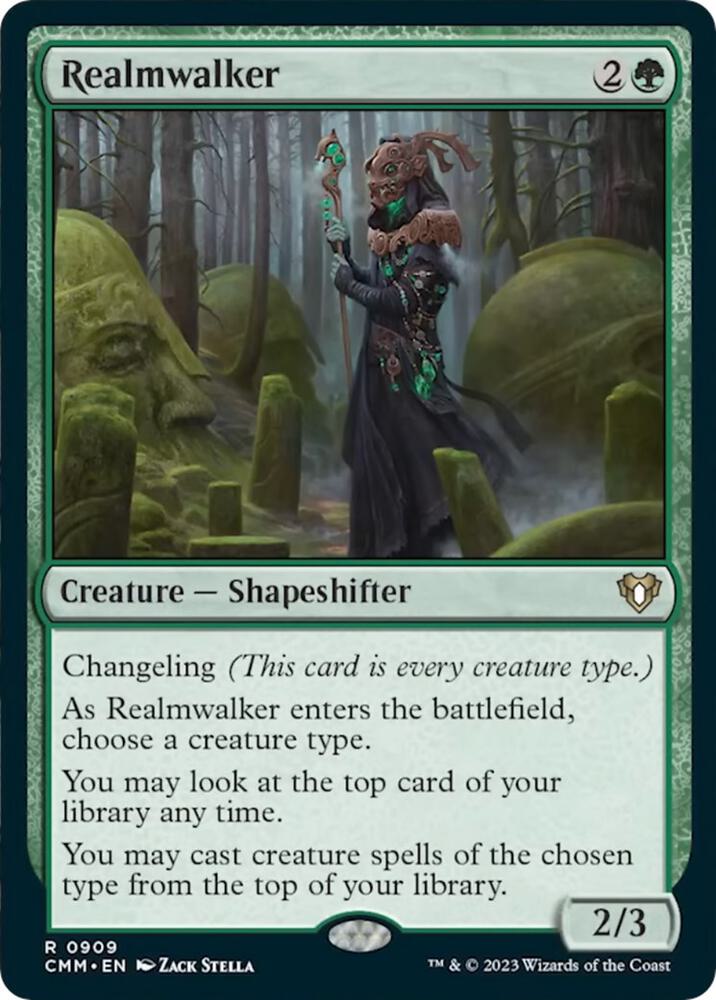 Realmwalker 909 card from Commander Masters