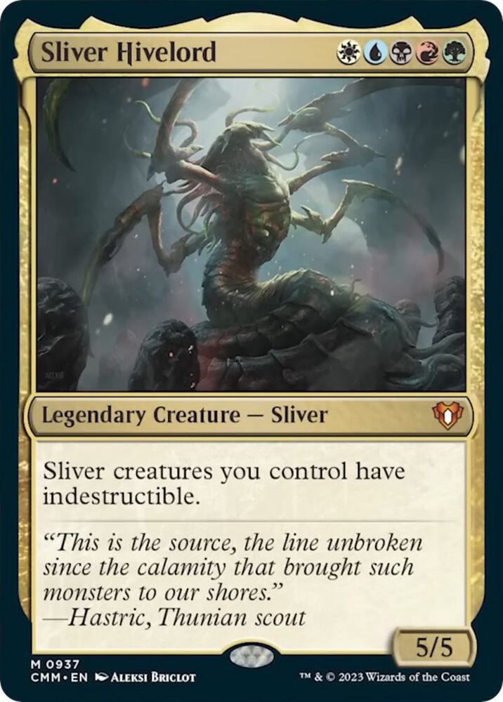 Sliver Hivelord 937 card from Commander Masters
