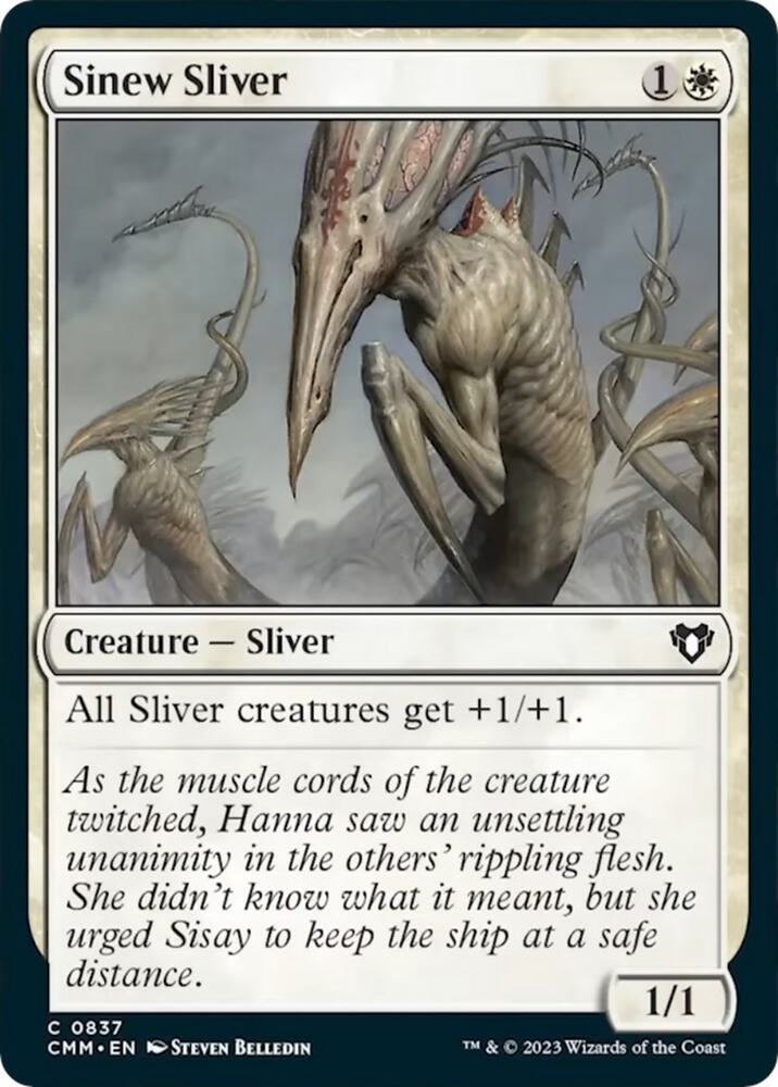 Sinew Sliver 837 card from Commander Masters