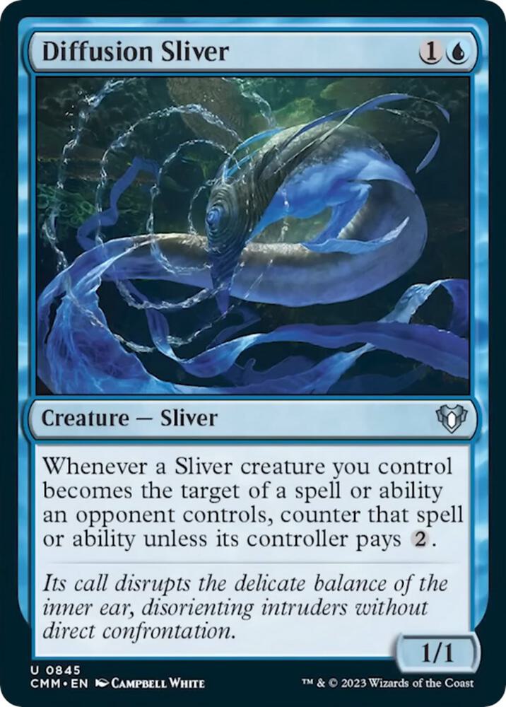 Diffusion Sliver 845 card from Commander Masters
