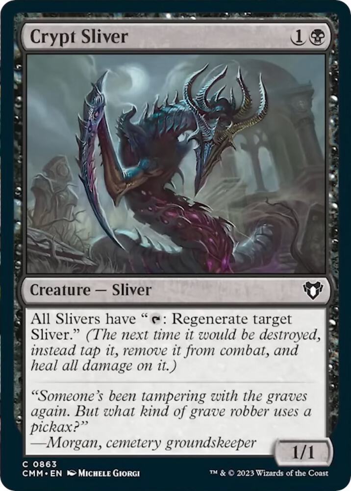 Crypt Sliver 863 card from Commander Masters