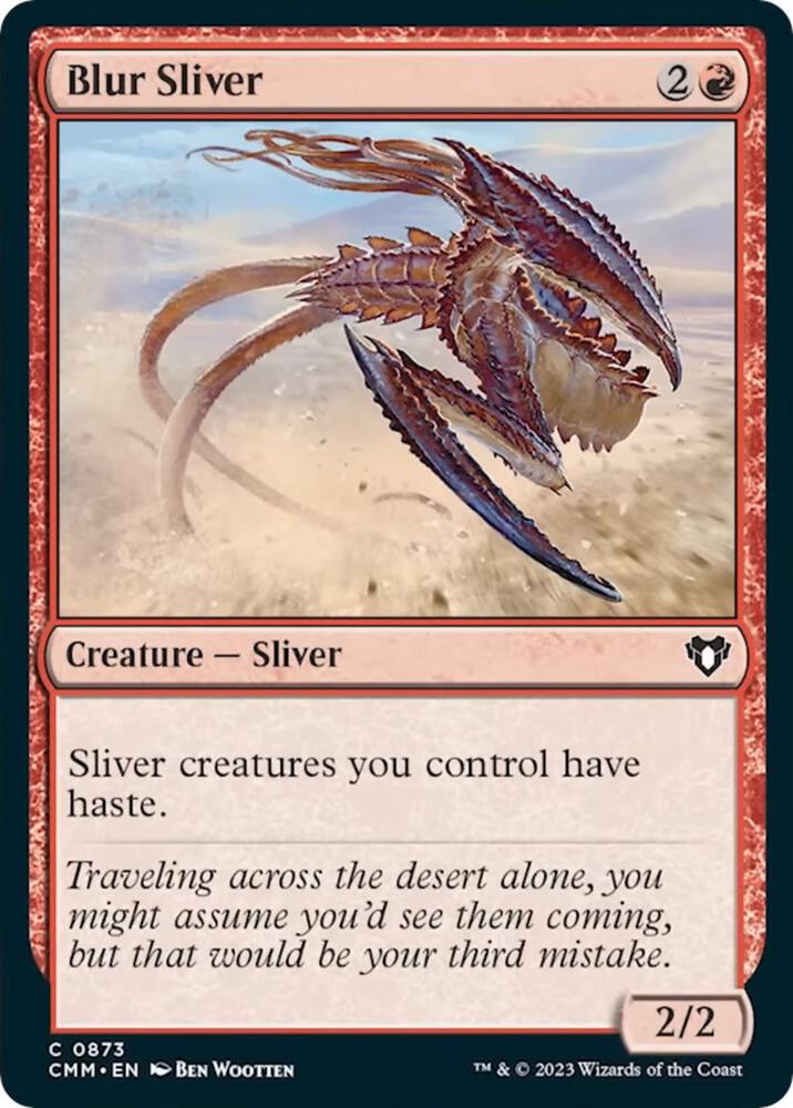 Blur Sliver 873 card from Commander Masters